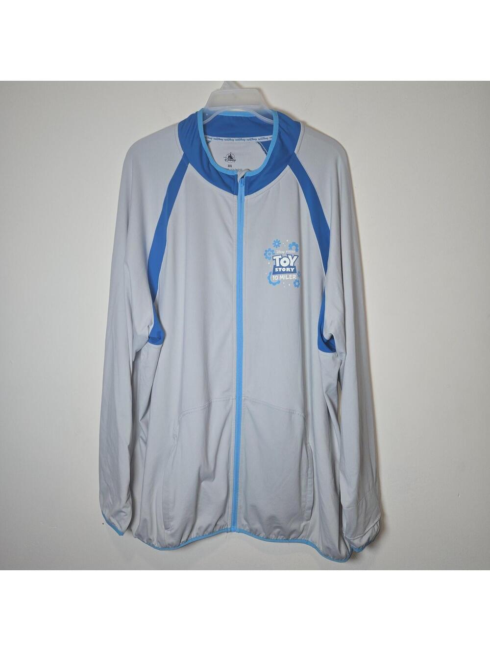 runDisney Disney Pixar Toy Story 10 Miler 2023 Jacket 3XL Grey Blue Windbreaker